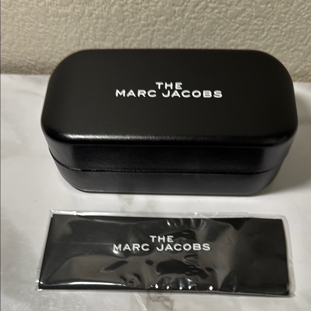 Marc Jacobs Black Eyeglasses Case with Cloth.